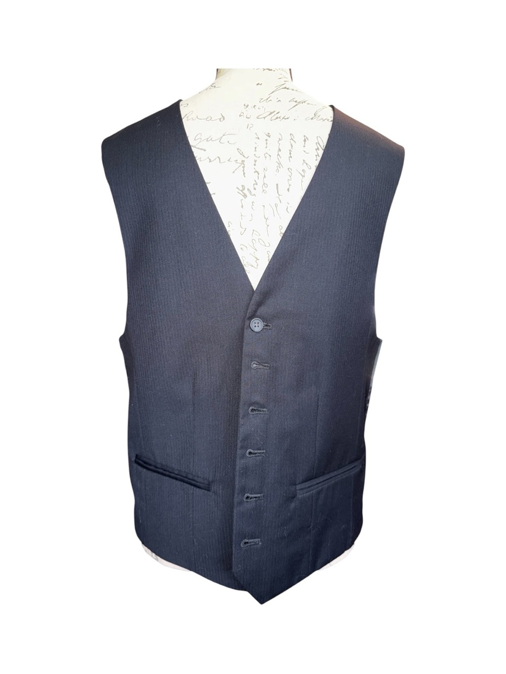 Covington Black Vest Men’s Small Formal Suit Waistcoat